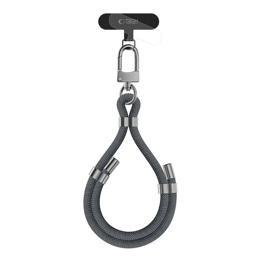 Smycz Tech-Protect C4S Rope Wrist Strap Crayon Grey/silver