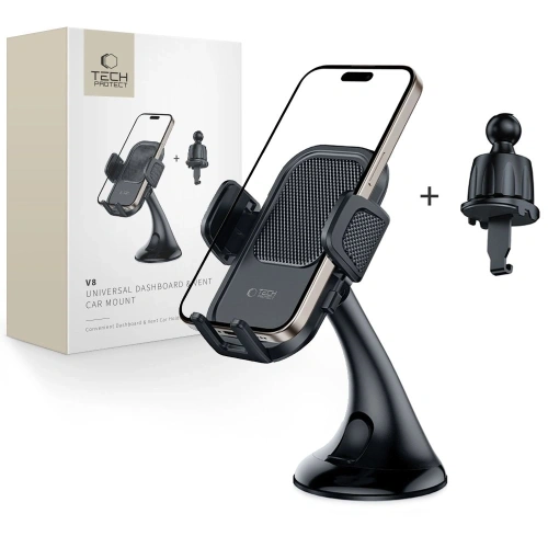 Kup Uchwyt samochodowy na kokpit / do kratki Tech-Protect V8 Universal Dashboard & Vent Car Mount Black - THP3609 - {ean13} - Sklep Home Screen