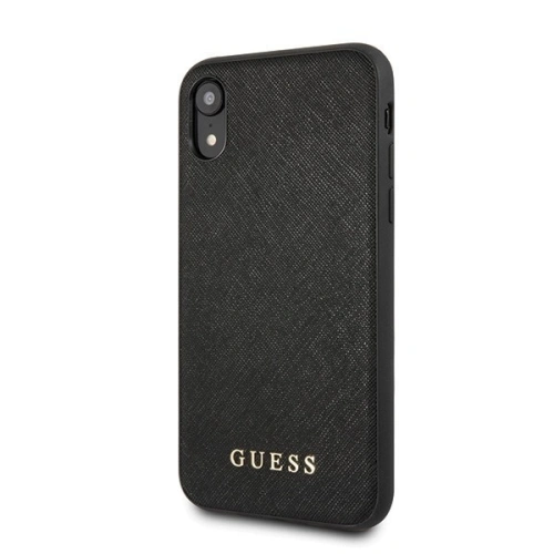 Kup Etui Guess GUHCI61SLSABK Apple iPhone XR černý/black hard case Saffiano Silicone - GUE410BLK - {ean13} - Sklep Home Screen