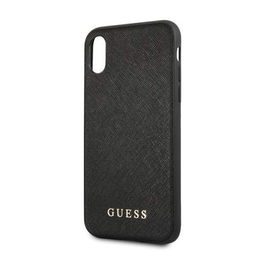 Kup Etui Guess GUHCI61SLSABK Apple iPhone XR černý/black hard case Saffiano Silicone - GUE410BLK - {ean13} - Sklep Home Screen