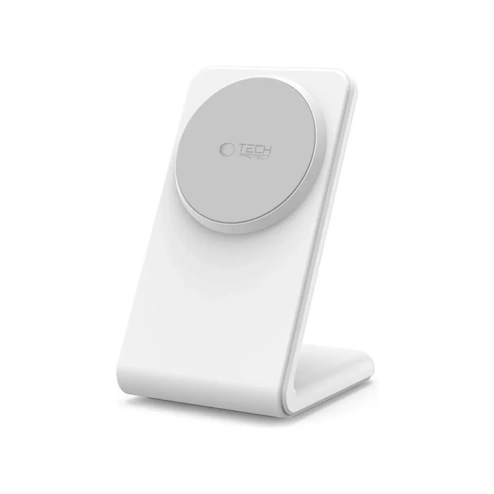 Ładowarka bezprzewodowa Tech-Protect QI15W-A38 Magnetic MagSafe Wireless Charger White