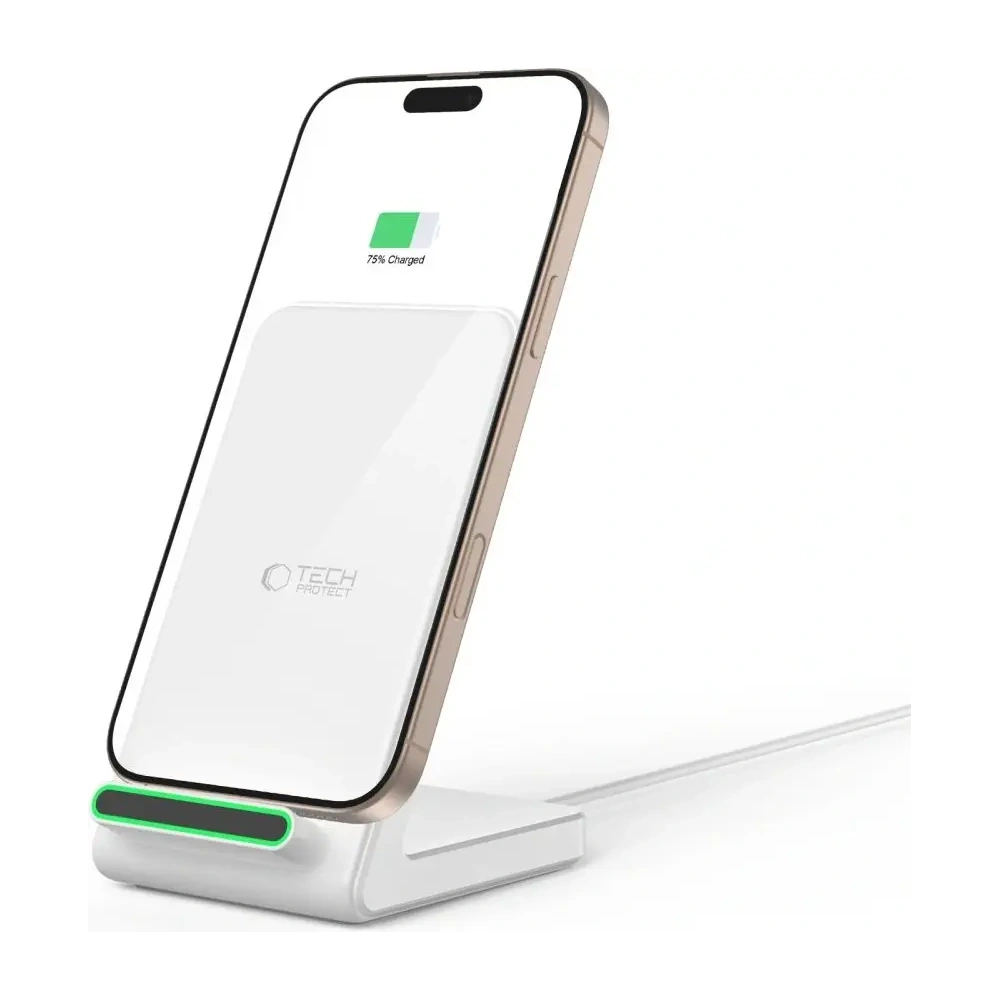 Ładowarka bezprzewodowa Tech-Protect QI15W-A40 Wireless Charger White