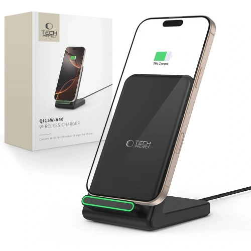 Buy Tech-Protect QI15W-A40 Wireless Charger Black - THP3613 - {ean13} - Home Screen Store Europe