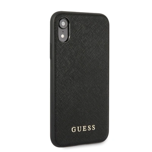 Kup Etui Guess GUHCI61SLSABK Apple iPhone XR černý/black hard case Saffiano Silicone - GUE410BLK - {ean13} - Sklep Home Screen