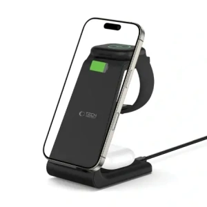 Kup Ładowarka bezprzewodowa Tech-Protect QI15W-A36 3in1 Wireless Charger For Apple Black - THP3614 - {ean13} - Sklep Home Screen