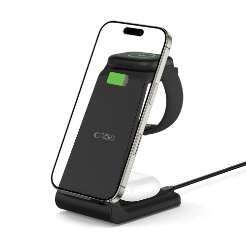 Buy Tech-Protect QI15W-A36 3in1 Wireless Charger For Apple Black - THP3614 - {ean13} - Home Screen Store Europe