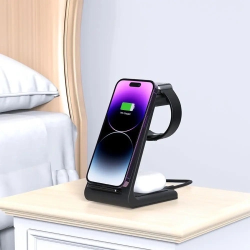 Buy Tech-Protect QI15W-A36 3in1 Wireless Charger For Apple Black - THP3614 - {ean13} - Home Screen Store Europe