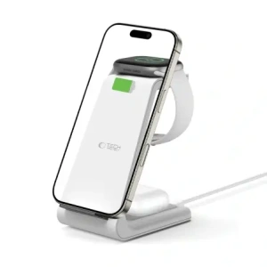 Kup Ładowarka bezprzewodowa Tech-Protect QI15W-A36 3in1 Wireless Charger For Apple White - THP3615 - {ean13} - Sklep Home Screen
