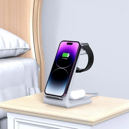 Kup Tech-Protect QI15W-A36 Încărcător Wireless 3in1 pentru Apple Alb - THP3615 - {ean13} - Sklep Home Screen