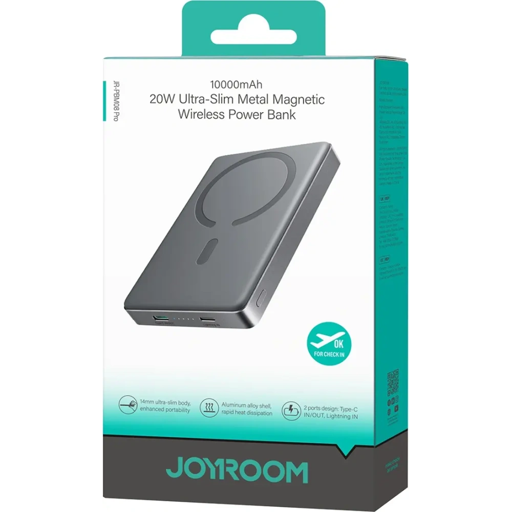 Powerbank Joyroom JR-PBM08 Pro 10000mAh 20W szary