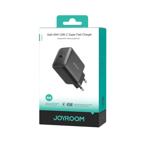 Kup Joyroom JR-TCG13 45W USB-C GaN Netzladegerät schwarz - JYR1109 - {ean13} - Sklep Home Screen
