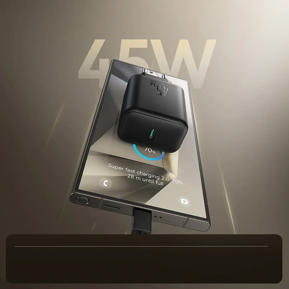 Ładowarka sieciowa Joyroom JR-TCG13 45W USB-C GaN czarna