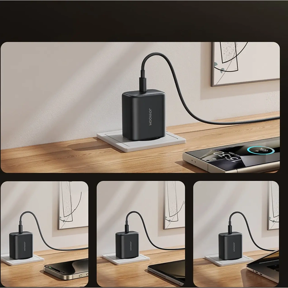 Ładowarka sieciowa Joyroom JR-TCG13 45W USB-C GaN czarna