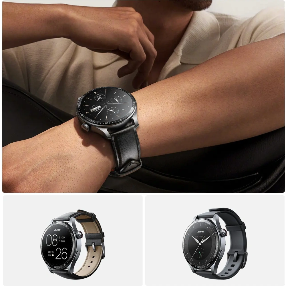 Smartwatch Joyroom Classic Series JR-FC2 Pro z funkcją odbierania połączeń ciemnoszary