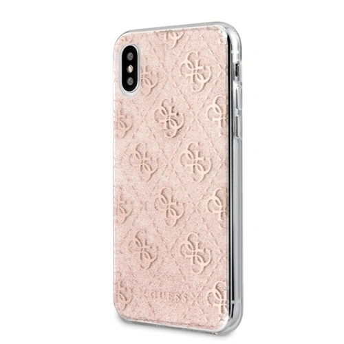 Kup Etui Guess GUHCI65PCU4GLPI Apple iPhone XS Max różowy/pink hard case 4G Glitter - GUE412PNK - {ean13} - Sklep Home Screen