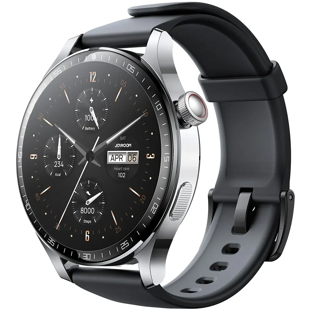 Smartwatch Joyroom Classic Series JR-FC2 Pro z funkcją odbierania połączeń srebrny