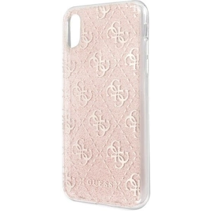 Kup Etui Guess GUHCI65PCU4GLPI Apple iPhone XS Max różowy/pink hard case 4G Glitter - GUE412PNK - {ean13} - Sklep Home Screen