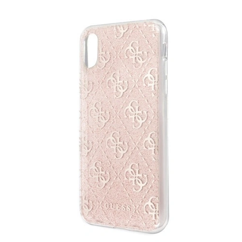 Kup Etui Guess GUHCI65PCU4GLPI Apple iPhone XS Max różowy/pink hard case 4G Glitter - GUE412PNK - {ean13} - Sklep Home Screen