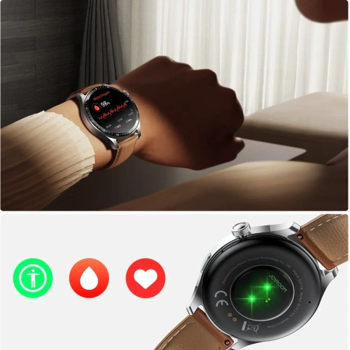 Kup Smartwatch Joyroom Classic Series JR-FC2 Pro s funkcí přijímání hovorů stříbrný - JYR1111 - {ean13} - Sklep Home Screen