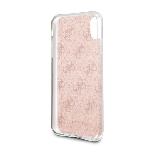 Kup Etui Guess GUHCI65PCU4GLPI Apple iPhone XS Max różowy/pink hard case 4G Glitter - GUE412PNK - {ean13} - Sklep Home Screen