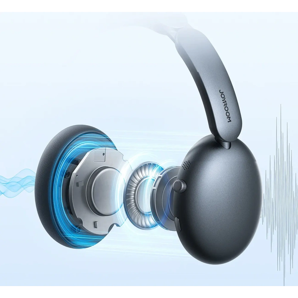 Bezprzewodowe słuchawki nauszne Joyroom J-Head Series JR-JH1 ANC Bluetooth 5.4 czarne
