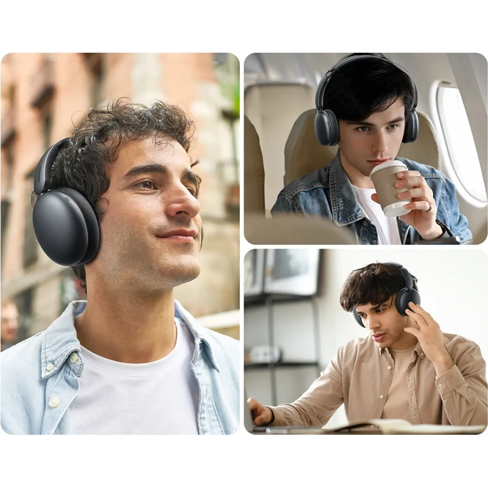 Bezprzewodowe słuchawki nauszne Joyroom J-Head Series JR-JH1 ANC Bluetooth 5.4 czarne