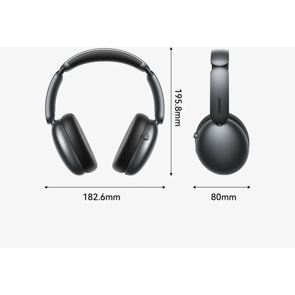 Bezprzewodowe słuchawki nauszne Joyroom J-Head Series JR-JH1 ANC Bluetooth 5.4 czarne
