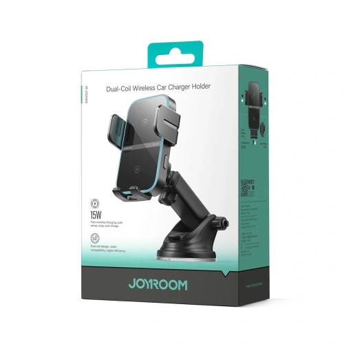 Kup Joyroom JR-ZS246 S 15W fekete pilótafülkés autós tartó induktív töltővel - JYR1114 - {ean13} - Sklep Home Screen