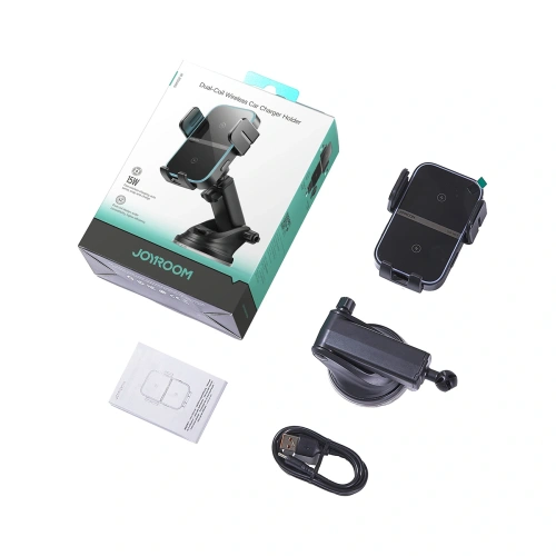 Kup Joyroom JR-ZS246 S 15W suport auto negru pentru cockpit cu încărcător inductiv - JYR1114 - {ean13} - Sklep Home Screen