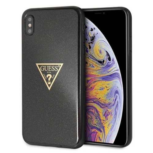 Kup Guess Apple Tasche GUHCI65SGTLBK iPhone XS Max schwarz/schwarz Hartschale Glitter Triangle - GUE413BLK - {ean13} - Sklep Home Screen