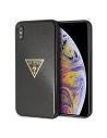 Etui Guess GUHCI65SGTLBK Apple iPhone XS Max negru/black hard case Glitter Triangle
