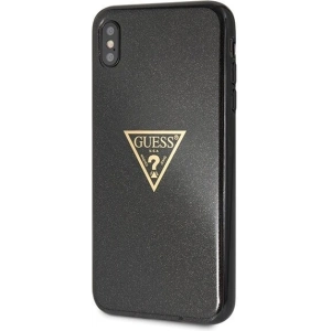 Kup Etui Guess GUHCI65SGTLBK Apple iPhone XS Max czarny/black hard case Glitter Triangle - GUE413BLK - {ean13} - Sklep Home Screen