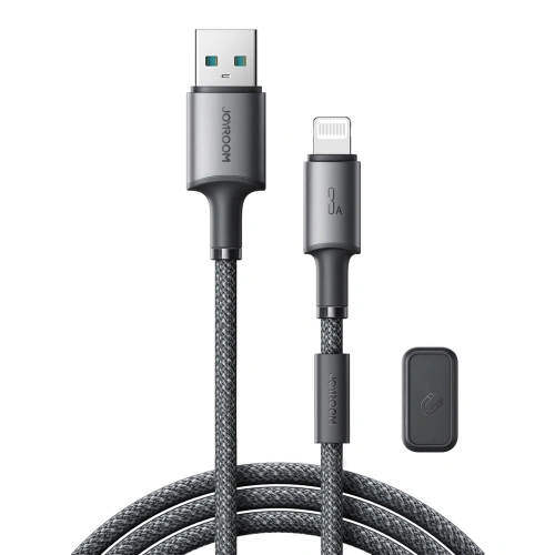 Kup Kabel Joyroom S-A50 Unlimited Series 3A USB-A / Lightning z organizerem magnetycznym 1.2m szary - JYR1119 - {ean13} - Sklep Home Screen