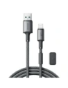Kabel Joyroom S-A50 Unlimited Series 3A USB-A / Lightning z organizerem magnetycznym 1.2m szary