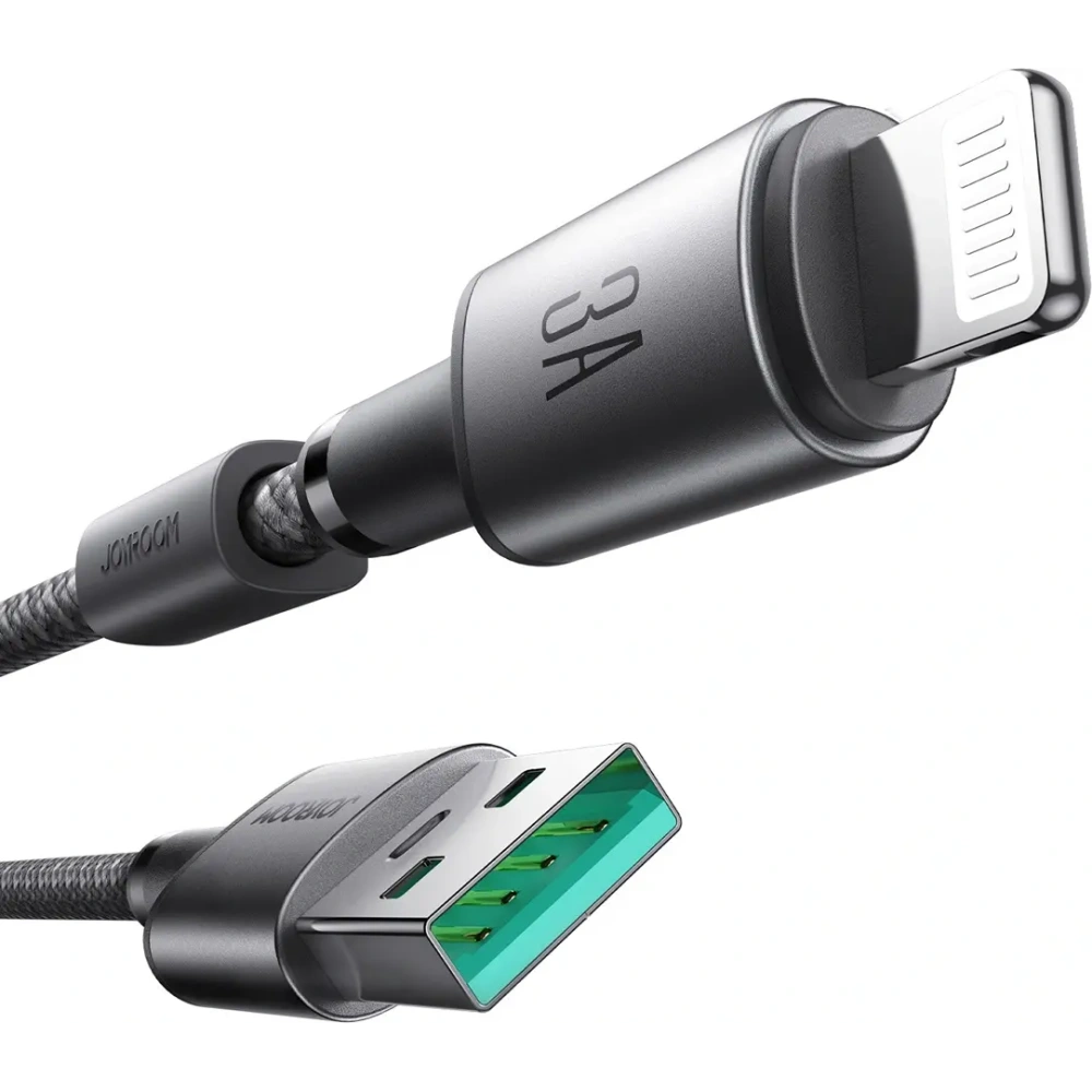 Kabel Joyroom S-A50 Unlimited Series 3A USB-A / Lightning z organizerem magnetycznym 1.2m szary