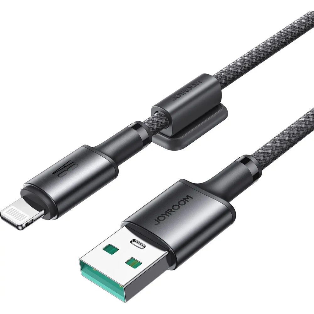 Kabel Joyroom S-A50 Unlimited Series 3A USB-A / Lightning z organizerem magnetycznym 1.2m szary