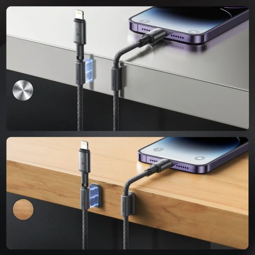 Kup Kabel Joyroom S-A50 Unlimited Series 3A USB-A / Lightning z organizerem magnetycznym 1.2m szary - JYR1119 - {ean13} - Sklep Home Screen