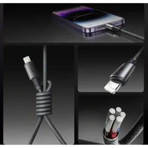 Kup Kabel Joyroom S-A50 Unlimited Series 3A USB-A / Lightning z organizerem magnetycznym 1.2m szary - JYR1119 - {ean13} - Sklep Home Screen