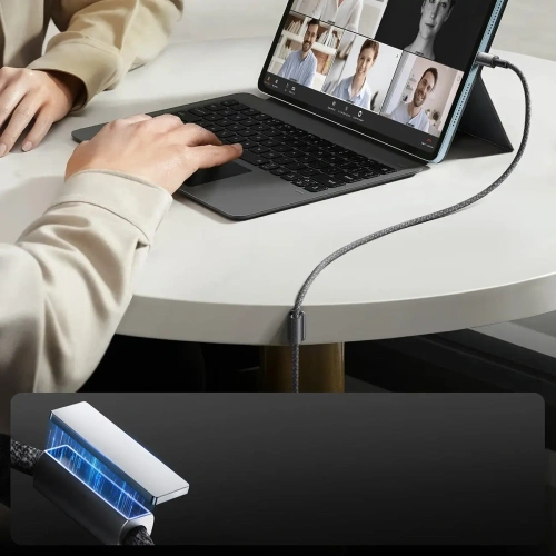 Kup Kabel Joyroom S-A50 Unlimited Series 3A USB-A / USB-C z organizerem magnetycznym 1.2m szary - JYR1120 - {ean13} - Sklep Home Screen