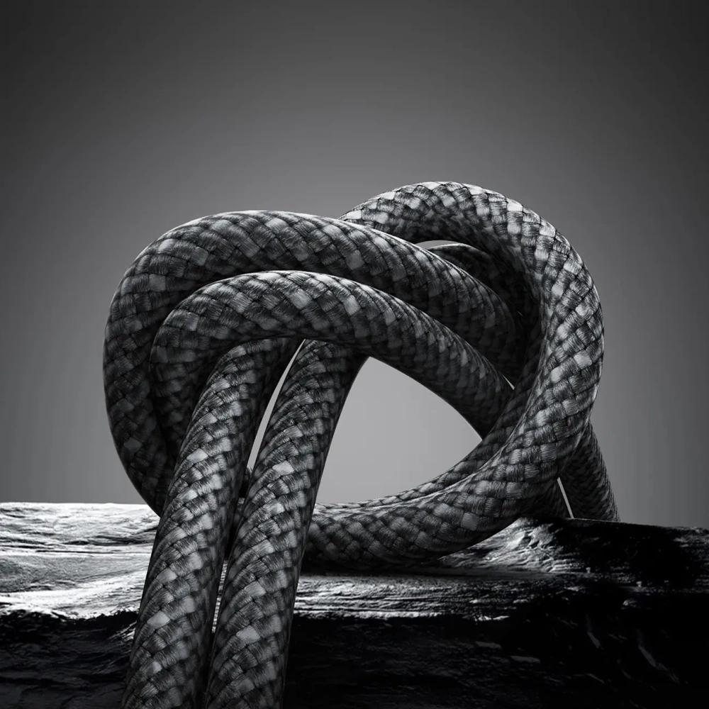 Kabel Joyroom S-A50 Unlimited Series 3A USB-A / USB-C z organizerem magnetycznym 1.2m szary