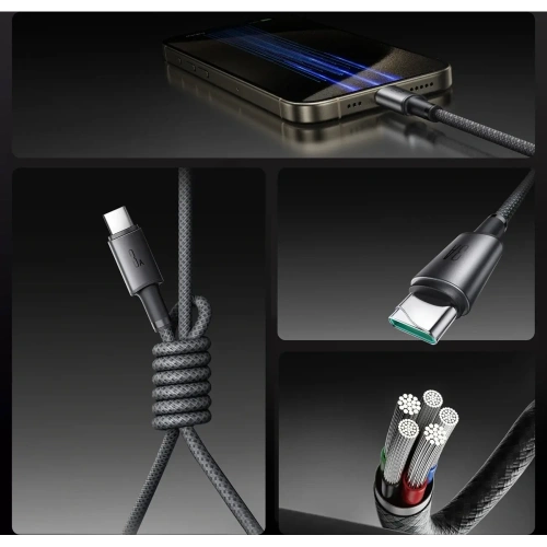 Kup Kabel Joyroom S-A50 Unlimited Series 3A USB-A / USB-C z organizerem magnetycznym 1.2m szary - JYR1120 - {ean13} - Sklep Home Screen
