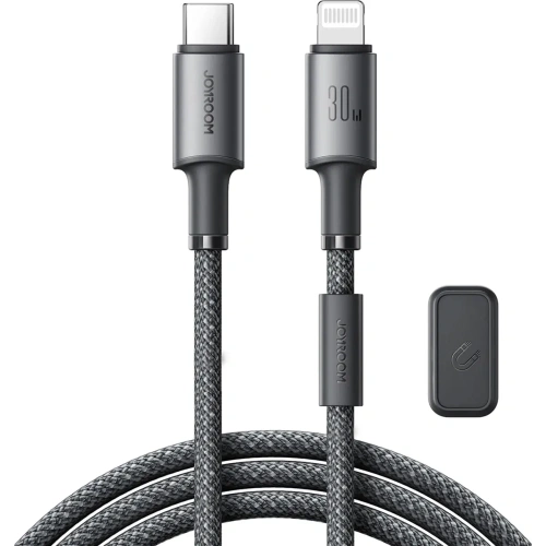Kup Joyroom S-A50 Unlimited Series 60W USB-C / Lightning-Kabel mit magnetischem Organizer 1.2m grau - JYR1121 - {ean13} - Sklep Home Screen