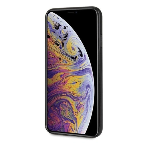 Kup Etui Guess GUHCI65SGTLBK Apple iPhone XS Max negru/black hard case Glitter Triangle - GUE413BLK - {ean13} - Sklep Home Screen