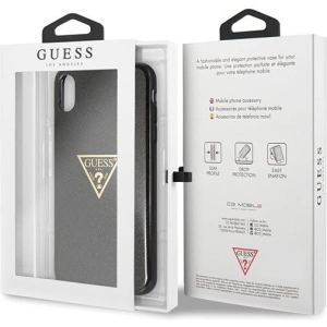 Kup Etui Guess GUHCI65SGTLBK Apple iPhone XS Max czarny/black hard case Glitter Triangle - GUE413BLK - {ean13} - Sklep Home Screen