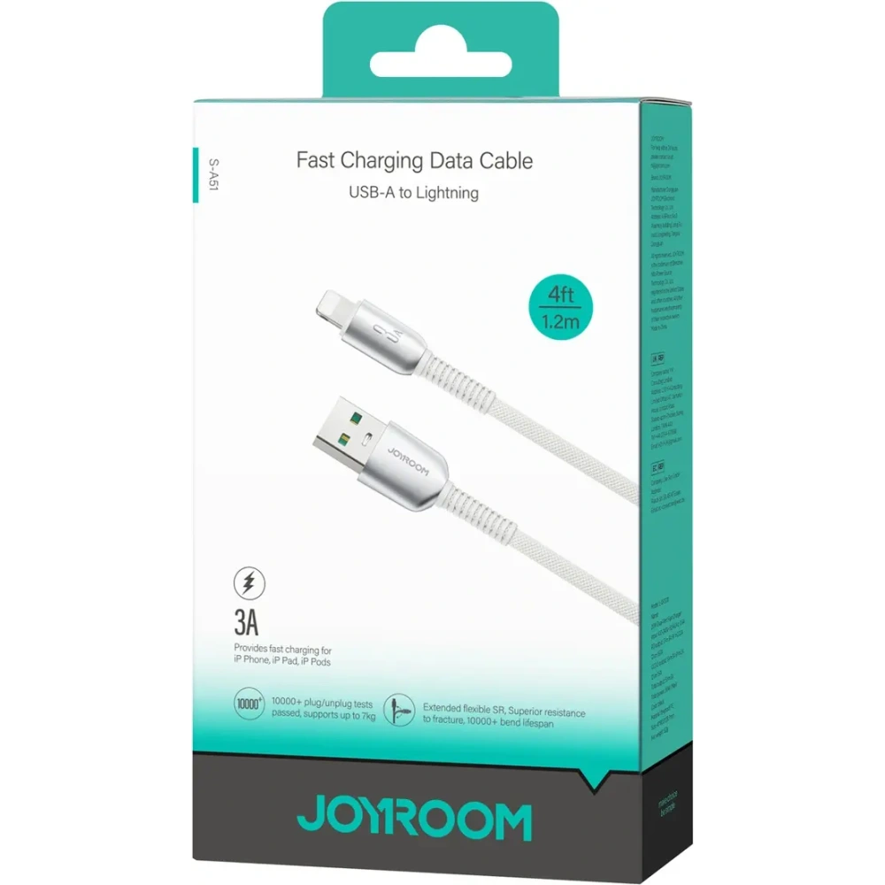 Kabel Joyroom S-A51 Cutting-Edge Series 3A USB-A / Lightning 1.2m szary