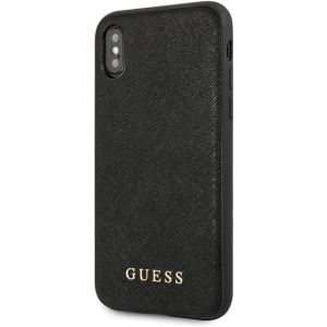 Kup Etui Guess GUHCI65SLSABK Apple iPhone XS Max czarny/black hard case Saffiano Silicone - GUE414BLK - {ean13} - Sklep Home Screen