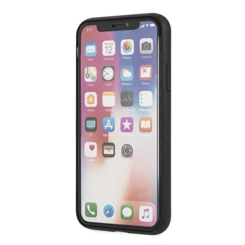 Kup Guess Apple Tasche GUHCI65SLSABK iPhone XS Max schwarz/schwarz Hartschale Saffiano Silikon - GUE414BLK - {ean13} - Sklep Home Screen