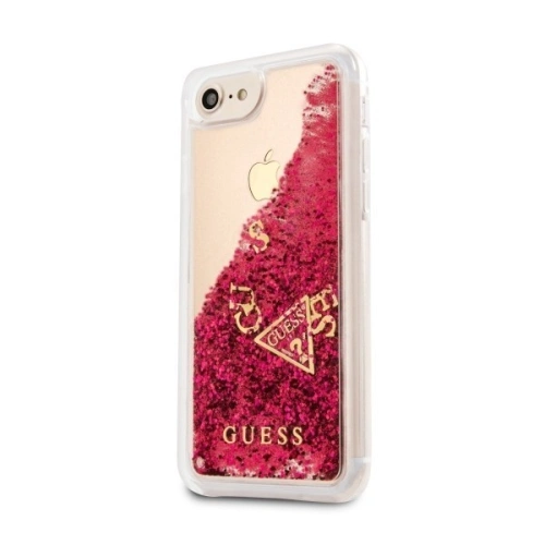 Kup Etui Guess GUHCI8GLUFLRA Apple iPhone SE 2022/SE 2020/8/7 raspberry hard case Glitter Liquid - GUE416RASP - {ean13} - Sklep Home Screen