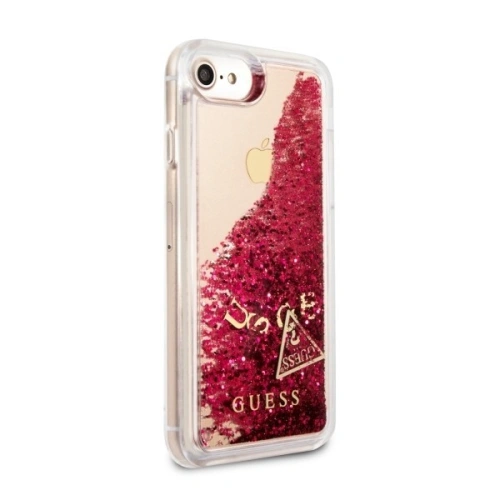 Kup Etui Guess GUHCI8GLUFLRA Apple iPhone SE 2022/SE 2020/8/7 raspberry hard case Glitter Liquid - GUE416RASP - {ean13} - Sklep Home Screen