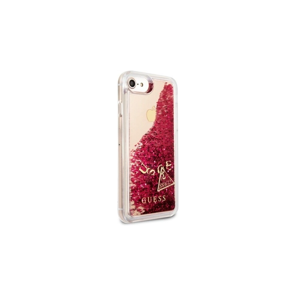 Etui Guess GUHCI8GLUFLRA Apple iPhone SE 2022/SE 2020/8/7 raspberry hard case Glitter Liquid